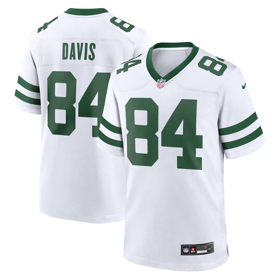 Men New York Jets 84 Corey Davis Nike White Legacy Player Game NFL Jersey